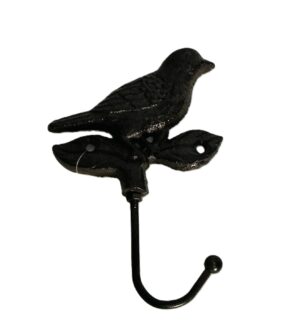 Bird on Leaf Single Hook – 17cm