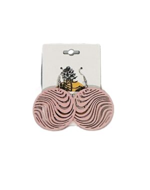 Blush Wave Statement Earrings