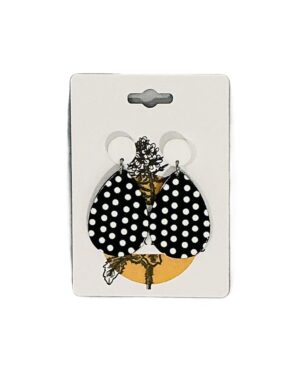 Classic Polka Dot Teardrop Earrings