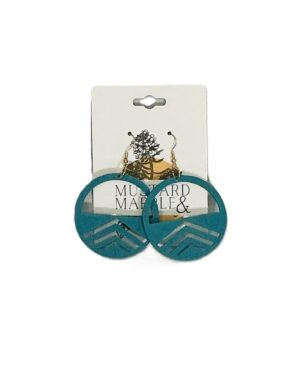 Coastal Horizon Chevron Earrings