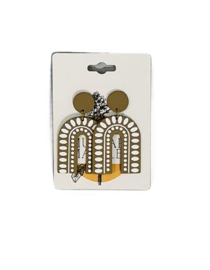 Coffee Arch Dangle Earrings