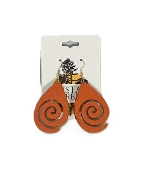 Ember Swirl Teardrop Earrings