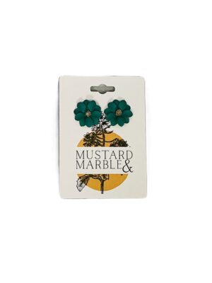 Emerald Bloom Stud Earrings