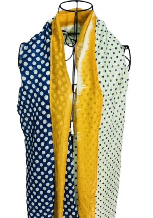 Golden Dots Polka Scarf