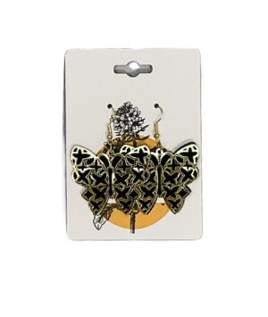 Golden Flutter Butterfly Earrings