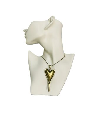 Golden Grace Heart Pendant Necklace