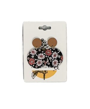Midnight Bloom Round Earrings