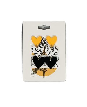 Midnight Hearts Halloween Earrings
