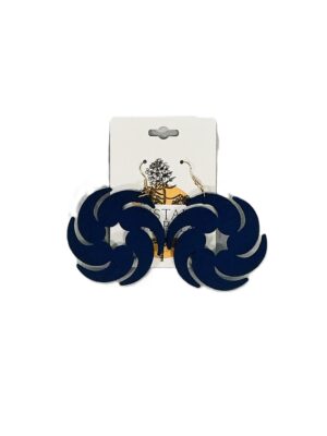 Midnight Swirl Statement Earrings