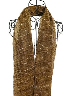 Mocha Shimmer Sequin Scarf