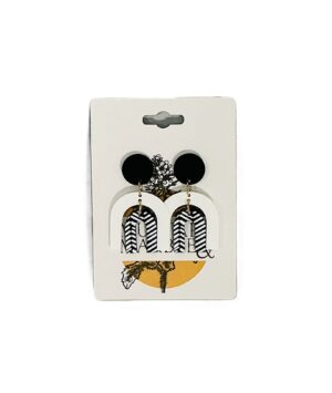 Monochrome Arch Statement Earrings