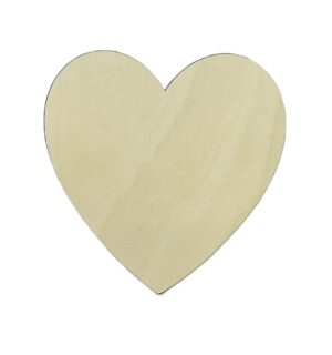 Natural Wooden Heart Blanks
