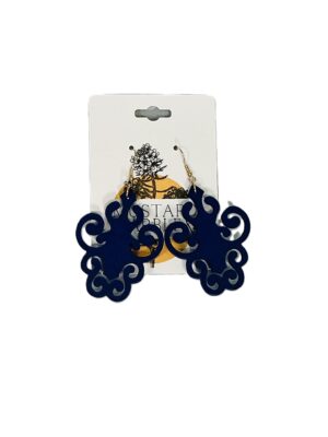 Ocean Scroll Statement Earrings