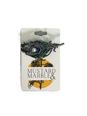 Peacock Feather Brooch