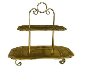 Rectangular Gold Display Stand – 60x39x58cm