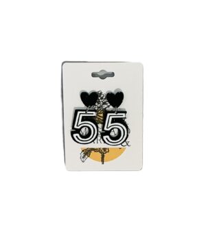 Retro Bold “55” Statement Earrings