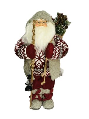 Santa with Lantern & Staff – 45cm