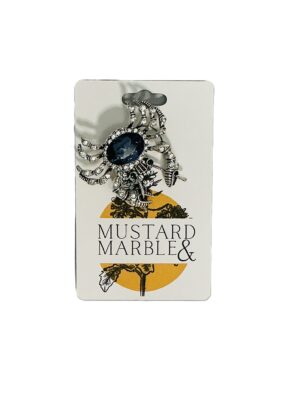 Sapphire Crab Brooch