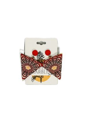 Scarlet Bloom Statement Earrings