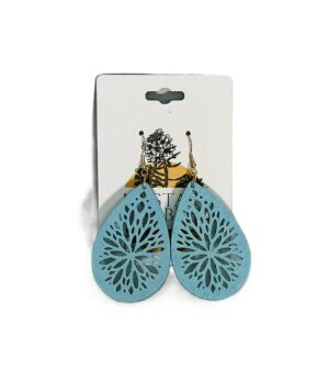 Sky Blossom Teardrop Earrings