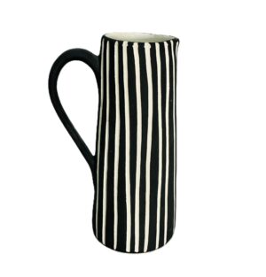 Tally Jug – Black Matt Carved