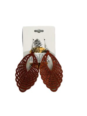 Terracotta Weave Drop Earrings
