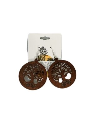 Tree of Life Wooden Earrings