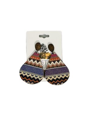 Tribal Sunset Teardrop Earrings