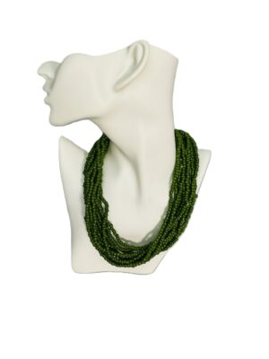 Verdant Layers Beaded Necklace