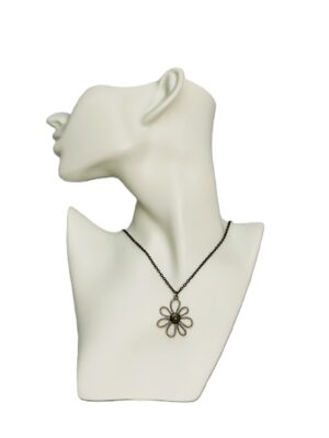 Vintage Bloom Bronze Flower Necklace