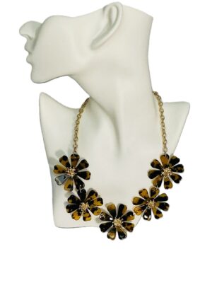 Wild Bloom Leopard Statement Necklace